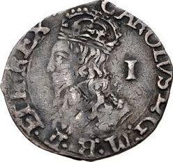 Obverse Penny no date (1625-1642) "Fourth draped bust" Without "CR" There is an outline - Silver Coin Value - United Kingdom, Charles I