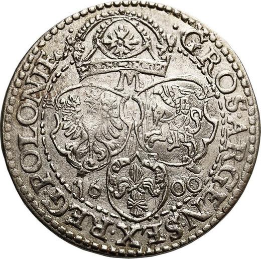 Reverse 6 Groszy (Szostak) 1600 M - Silver Coin Value - Poland, Sigismund III Vasa