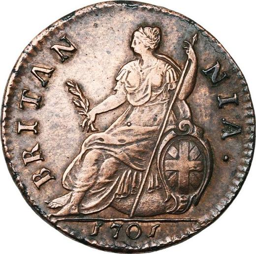 Revers 1/2 Penny 1701 - Münze Wert - Großbritannien, Wilhelm III