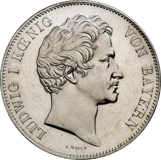 Obverse 2 Thaler 1843 - Silver Coin Value - Bavaria, Ludwig I