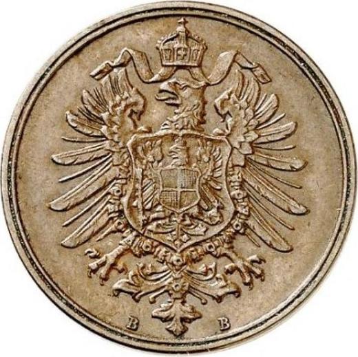 Rewers monety - 2 fenigi 1877 B "Typ 1873-1877" - cena monety - Niemcy, Cesarstwo Niemieckie