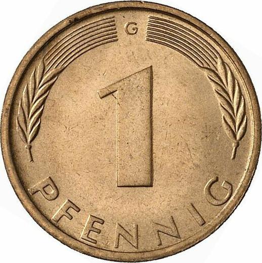 Awers monety - 1 fenig 1973 G - cena monety - Niemcy, RFN