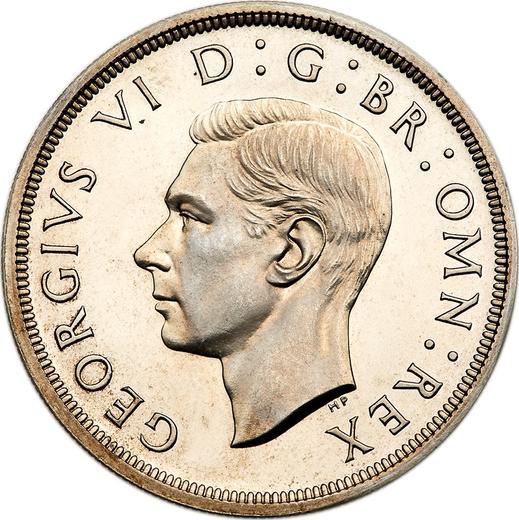 Anverso 1 Corona 1937 HP - valor de la moneda de plata - Gran Bretaña, Jorge VI