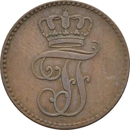 Аверс монеты - 3 пфеннига 1846 года "Тип 1843-1864" - цена  монеты - Мекленбург-Шверин, Фридрих Франц II