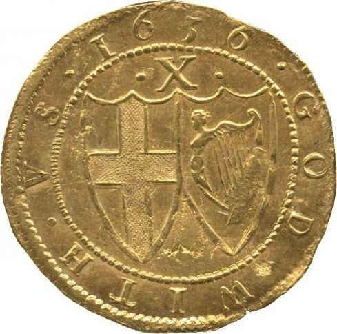 Reverse Double crown 1656 - Gold Coin Value - United Kingdom, Commonwealth