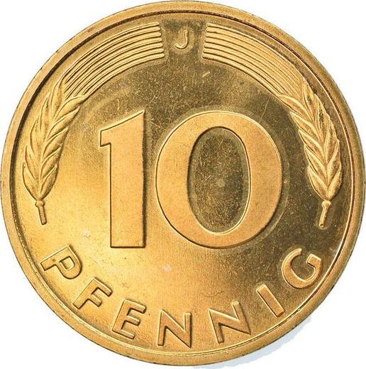 Obverse 10 Pfennig 1998 J -  Coin Value - Germany, FRG