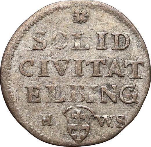 Reverse Schilling (Szelag) 1761 HWS "Elbing" -  Coin Value - Poland, Augustus III