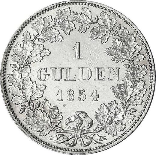 Revers Gulden 1854 - Silbermünze Wert - Sachsen-Meiningen, Bernhard II