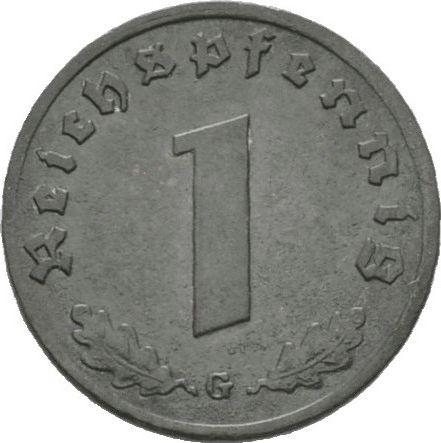 Avers 1 Reichspfennig 1944 G "Typ 1940-1945" - Münze Wert - Deutschland, Drittes Reich