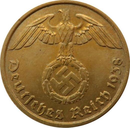 Reverse 10 Reichspfennig 1938 F "Type 1936-1939" -  Coin Value - Germany, Third Reich