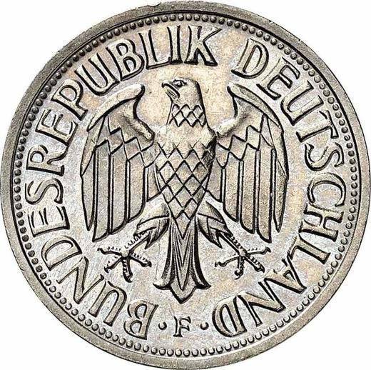 Reverse 1 Mark 1954 F - Coin Value - Germany, FRG