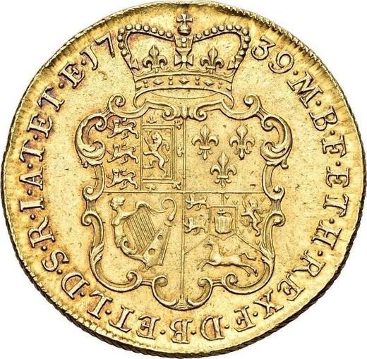 Reverse Two guinea 1739 "Intermediate Head" - Gold Coin Value - United Kingdom, George II