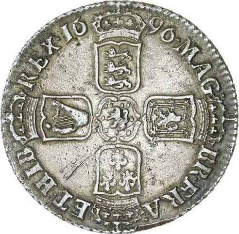Reverse Shilling 1696 B "First laureated bust" - Silver Coin Value - United Kingdom, William III