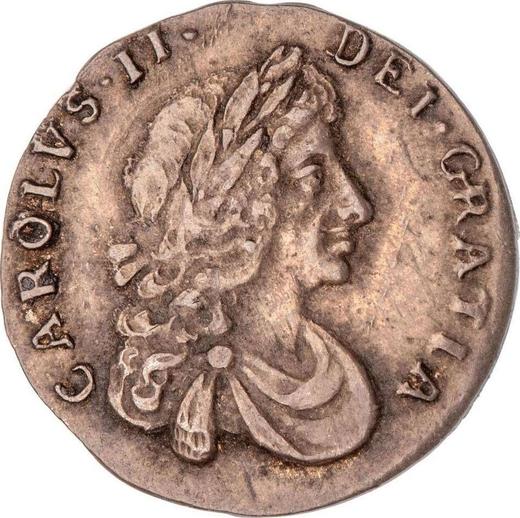 Awers monety - 1 pens 1680 "Typ 1670-1684" - cena srebrnej monety - Wielka Brytania, Karol II