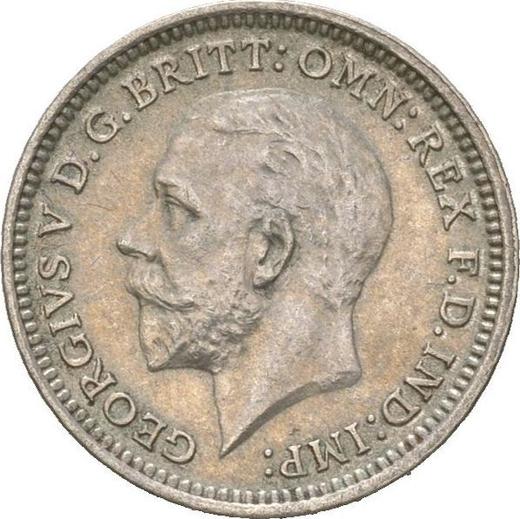 Obverse Threepence 1928 "Type 1927-1936" - Silver Coin Value - United Kingdom, George V