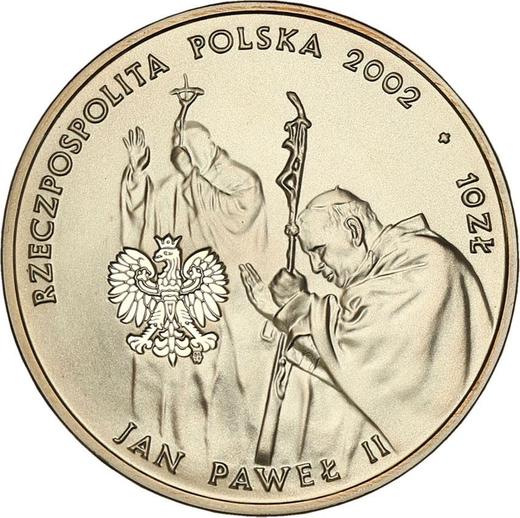 Avers 10 Zlotych 2002 MW ET "Papst Johannes Paul II" - Silbermünze Wert - Polen, III Republik Polen nach Stückelung