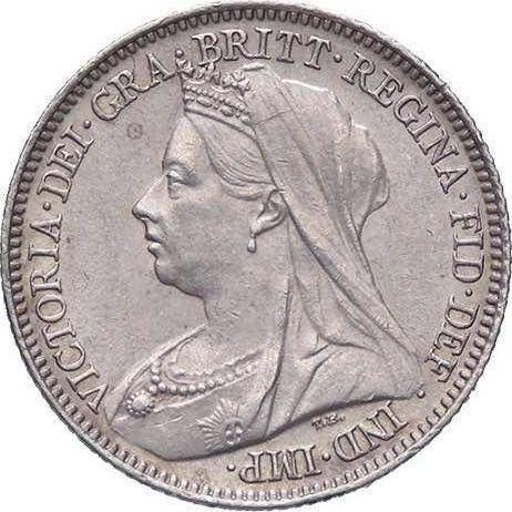 Obverse Sixpence 1899 TB - Silver Coin Value - United Kingdom, Victoria