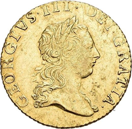 Obverse Half Guinea 1775 "Second laureate bust" - Gold Coin Value - United Kingdom, George III