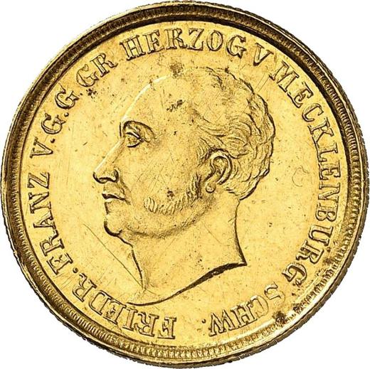 Avers 5 Taler 1828 "Besuch der Münzstätte" - Goldmünze Wert - Mecklenburg-Schwerin, Friedrich Franz I