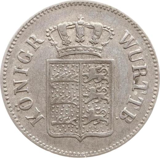 Awers monety - 6 krajcarów 1842 "Typ 1842-1856" - cena srebrnej monety - Wirtembergia, Wilhelm I