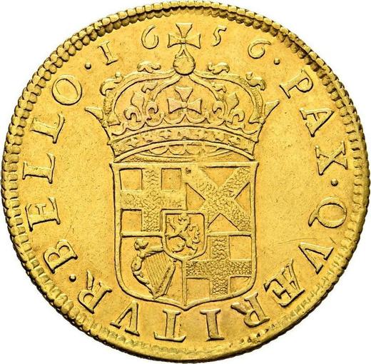 Reverse Pattern Broad 1656 - Gold Coin Value - United Kingdom, Oliver Cromwell