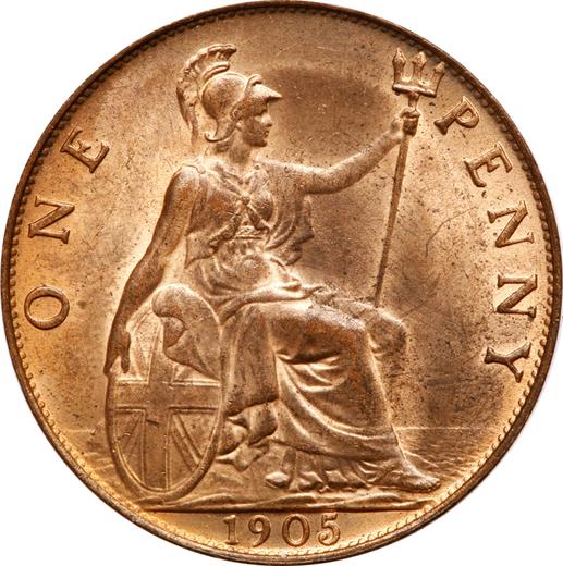 Reverse Penny 1905 "Type 1902-1910" -  Coin Value - United Kingdom, Edward VII
