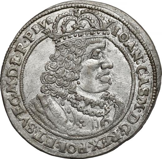 Obverse Ort (18 Groszy) 1659 HDL "Torun" - Silver Coin Value - Poland, John II Casimir