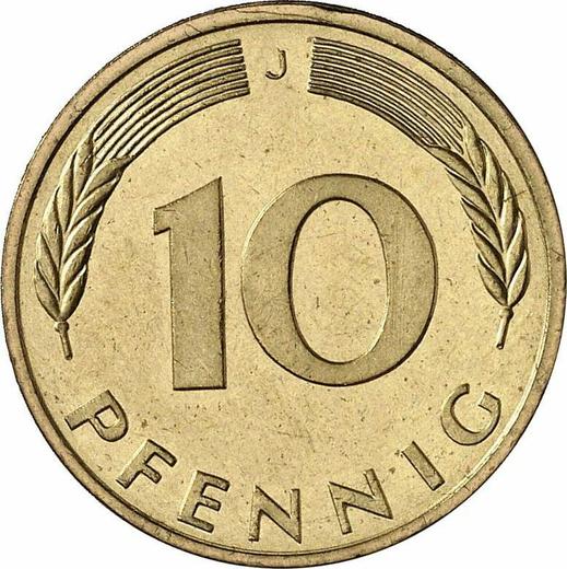 Obverse 10 Pfennig 1984 J - Coin Value - Germany, FRG
