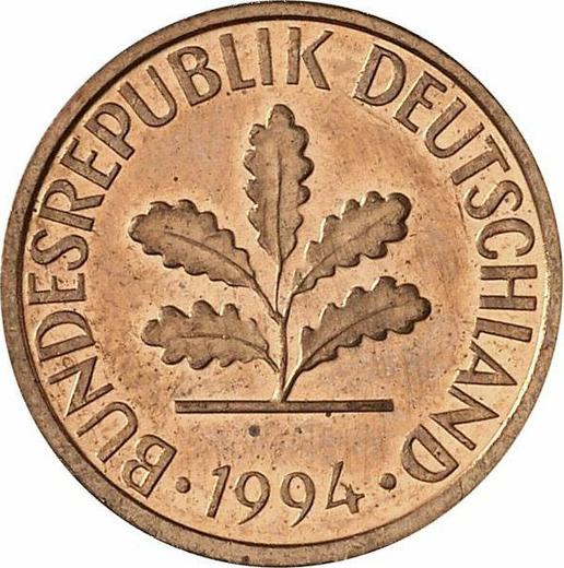 Reverse 1 Pfennig 1994 A - Coin Value - Germany, FRG