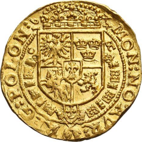 Reverse Ducat 1644 C DC - Gold Coin Value - Poland, Wladyslaw IV