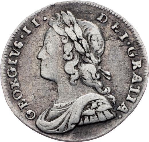 Obverse Twopence 1739 - Silver Coin Value - United Kingdom, George II
