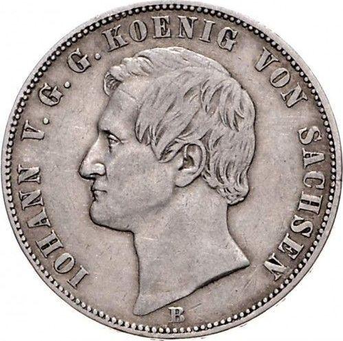 Obverse Thaler 1861 B "Type 1861-1871" - Silver Coin Value - Saxony-Albertine, John