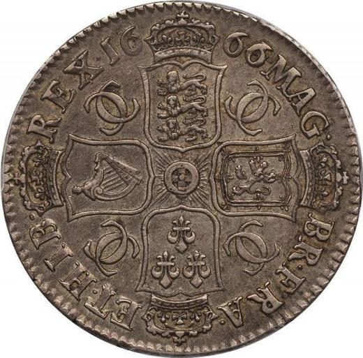 Reverse Halfcrown 1666 "Third laureate bust" - Silver Coin Value - United Kingdom, Charles II