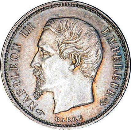 Avers 50 Centime 1857 A "Typ 1853-1863" - Silbermünze Wert - Frankreich, Napoleon III