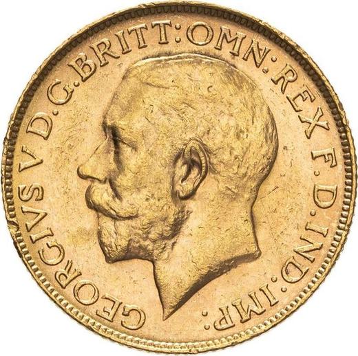 Avers Sovereign 1920 P - Goldmünze Wert - Australien, Georg V