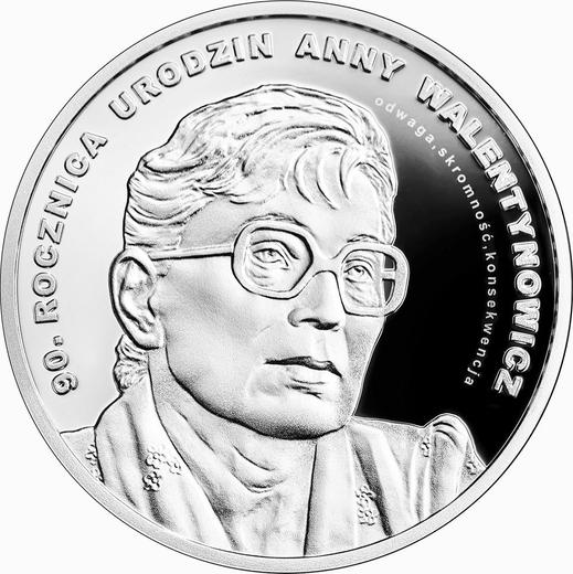 Revers 10 Zlotych 2019 "Anna Walentynowicz" - Silbermünze Wert - Polen, III Republik Polen nach Stückelung