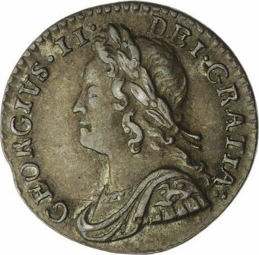 Obverse Penny 1756 - Silver Coin Value - United Kingdom, George II