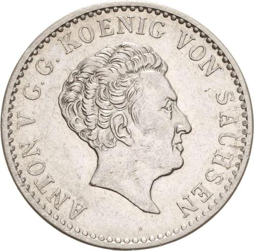 Obverse 1/6 Thaler 1829 S - Silver Coin Value - Saxony-Albertine, Anthony