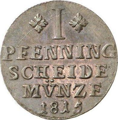 Reverse 1 Pfennig 1815 FR -  Coin Value - Brunswick-Wolfenbüttel, Frederick William