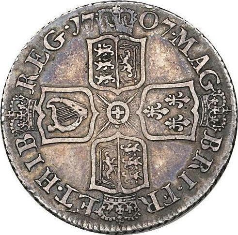 Reverse Shilling 1707 E "Third draped bust" Post-Union - Silver Coin Value - United Kingdom, Anne