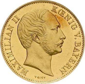 Obverse Krone 1864 - Gold Coin Value - Bavaria, Maximilian II