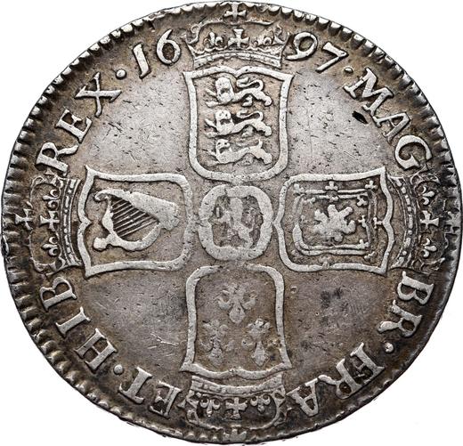 Reverse Halfcrown 1697 "Large Shields" - Silver Coin Value - United Kingdom, William III