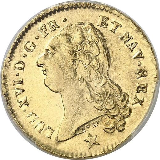 Awers monety - Podwójny Louis d'Or 1790 MA Marsylia - cena złotej monety - Francja, Ludwik XVI