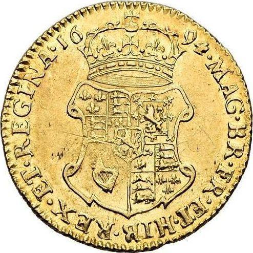 Reverse Half Guinea 1694 "Second busts" - Gold Coin Value - United Kingdom, William III and Mary II
