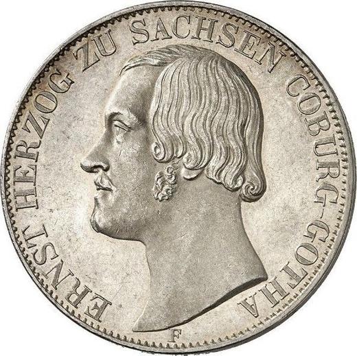 Obverse 2 Thaler 1847 F - Silver Coin Value - Saxe-Coburg and Gotha, Ernest II