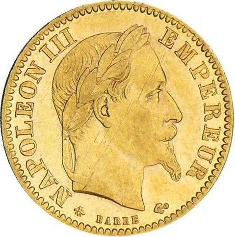 Obverse 10 Francs 1864 A "Type 1861-1868" - Gold Coin Value - France, Napoleon III