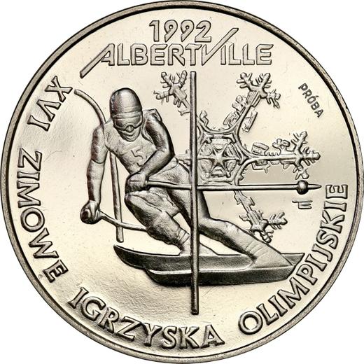 Revers Probe 200000 Zlotych 1991 MW ET "Skifahren" Nickel - Münze Wert - Polen, III Republik Polen vor Stückelung