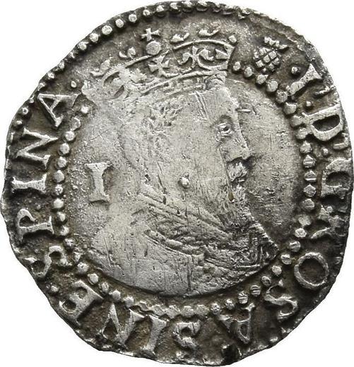 Obverse Penny no date (1603-1604) "Second bust" - Silver Coin Value - United Kingdom, James I