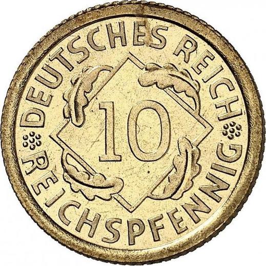Obverse 10 Reichspfennig 1925 A - Coin Value - Germany, Weimar Republic