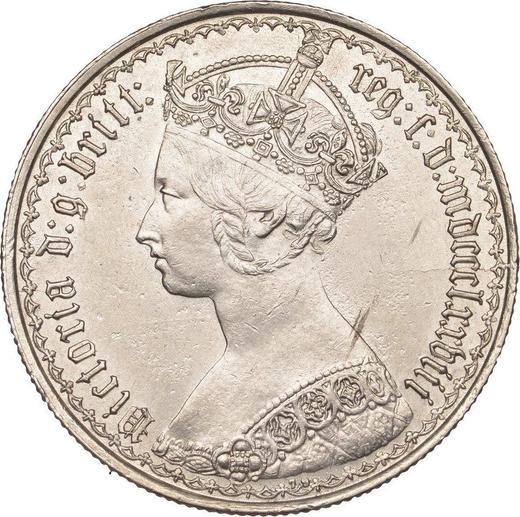 Obverse Florin 1878 "Gothic" - Silver Coin Value - United Kingdom, Victoria